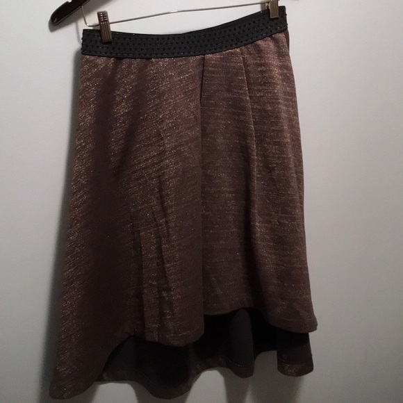 NWOT Anthropologie Metallic Circle sweater skirt M - Picture 4 of 7